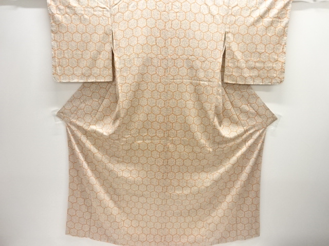 JAPANESE KIMONO / KOMON / UNUSED / ABSTRACT FLOWER